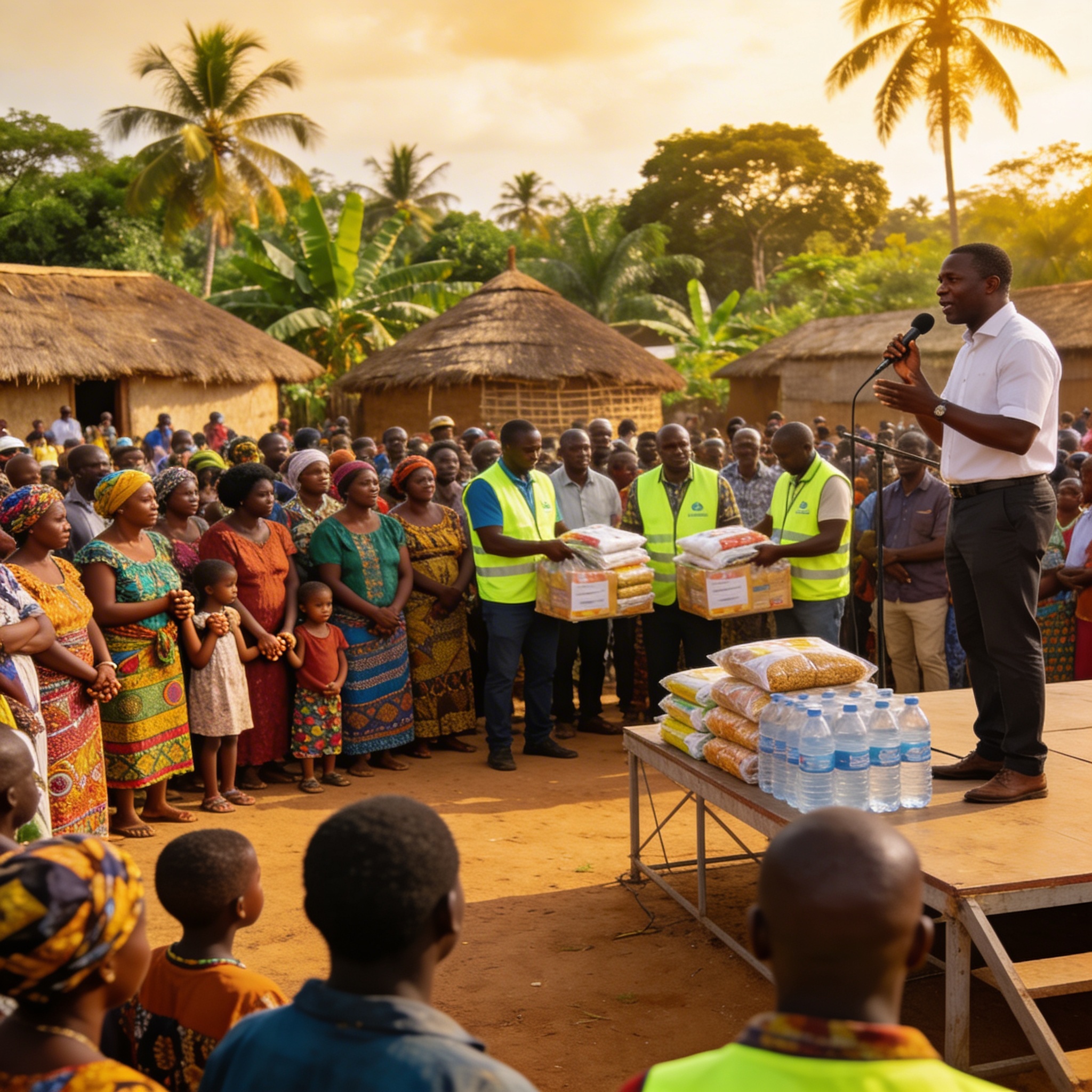 Opération d&rsquo;assistance humanitaire dans les départements du Pool et de Djoué-Léfini