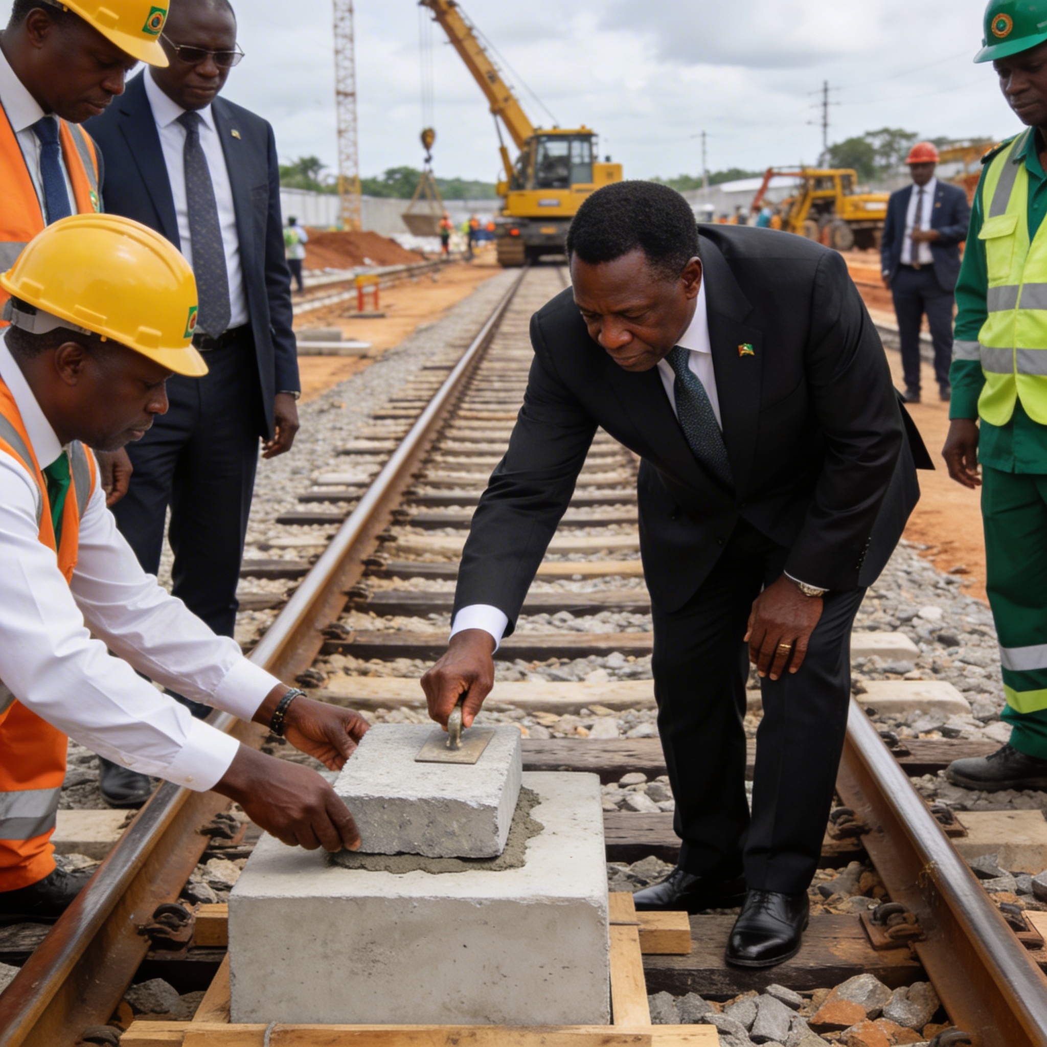 Modernisation du Chemin de Fer Congo-Océan : Sassou-N&rsquo;Guesso pose la première pierre