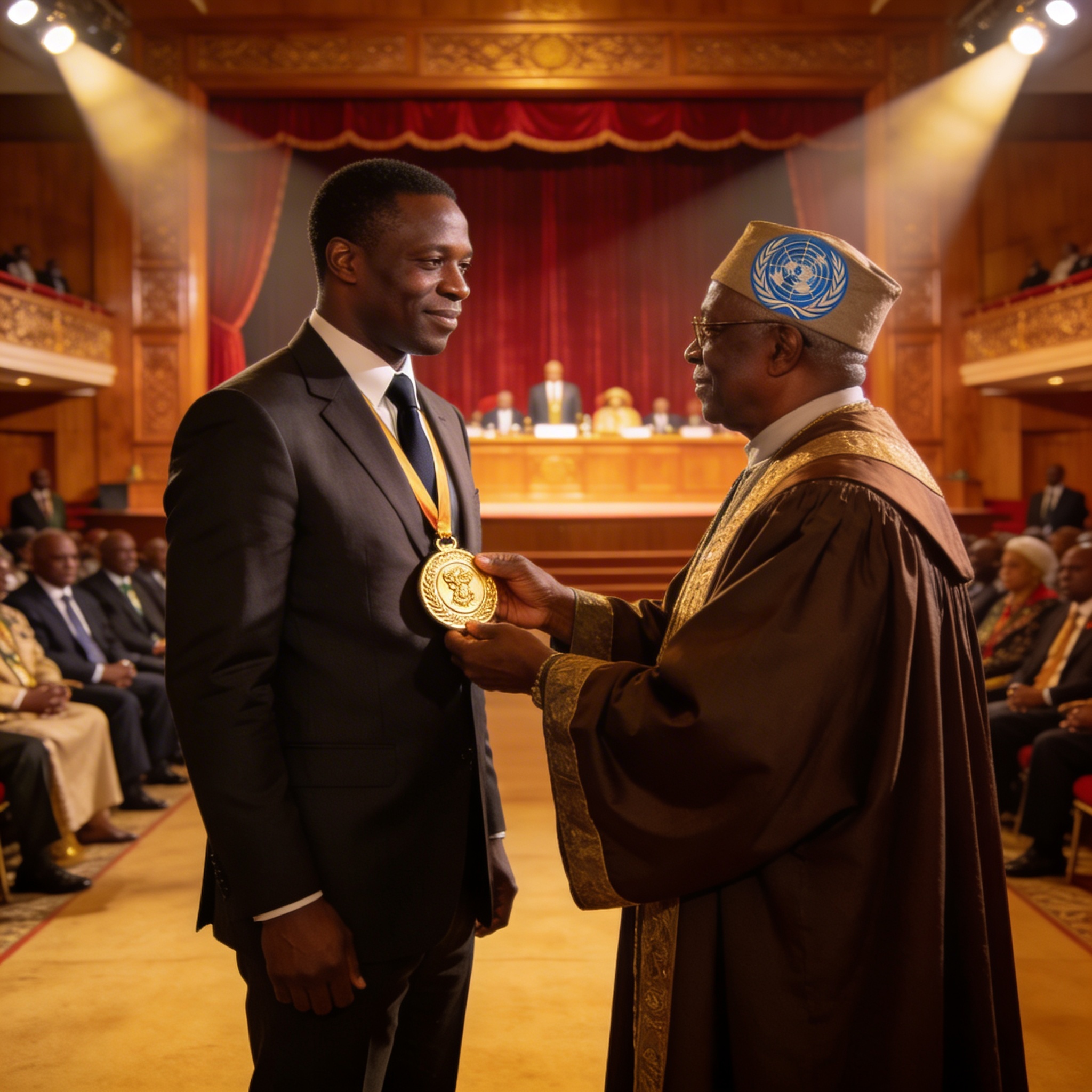 Céphas Germain Ewangui reçoit un prestigieux hommage international pour son engagement civique