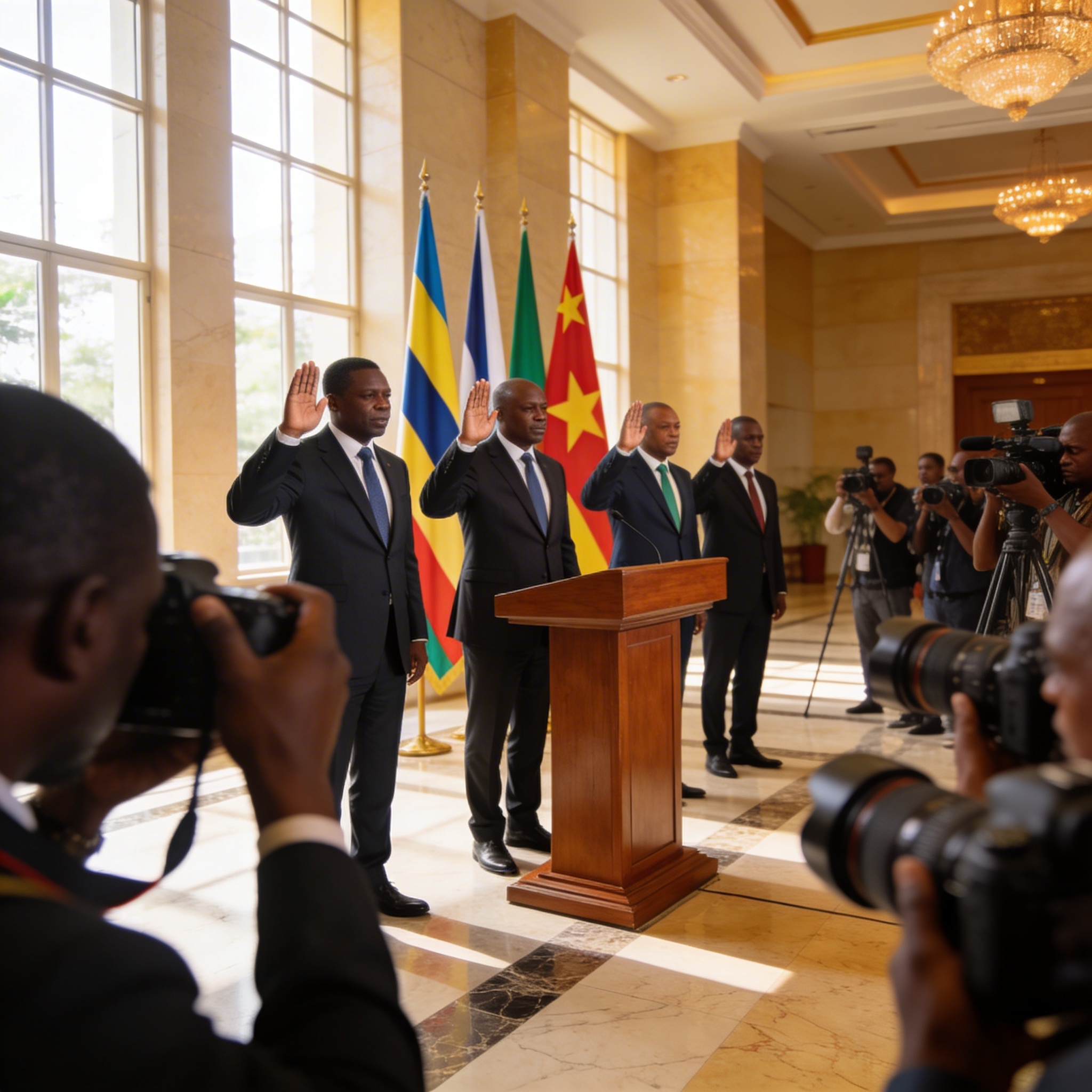 Quatre nouveaux chefs de cabinet intègrent la Commission de la CEEAC après une cérémonie de prestation de serment