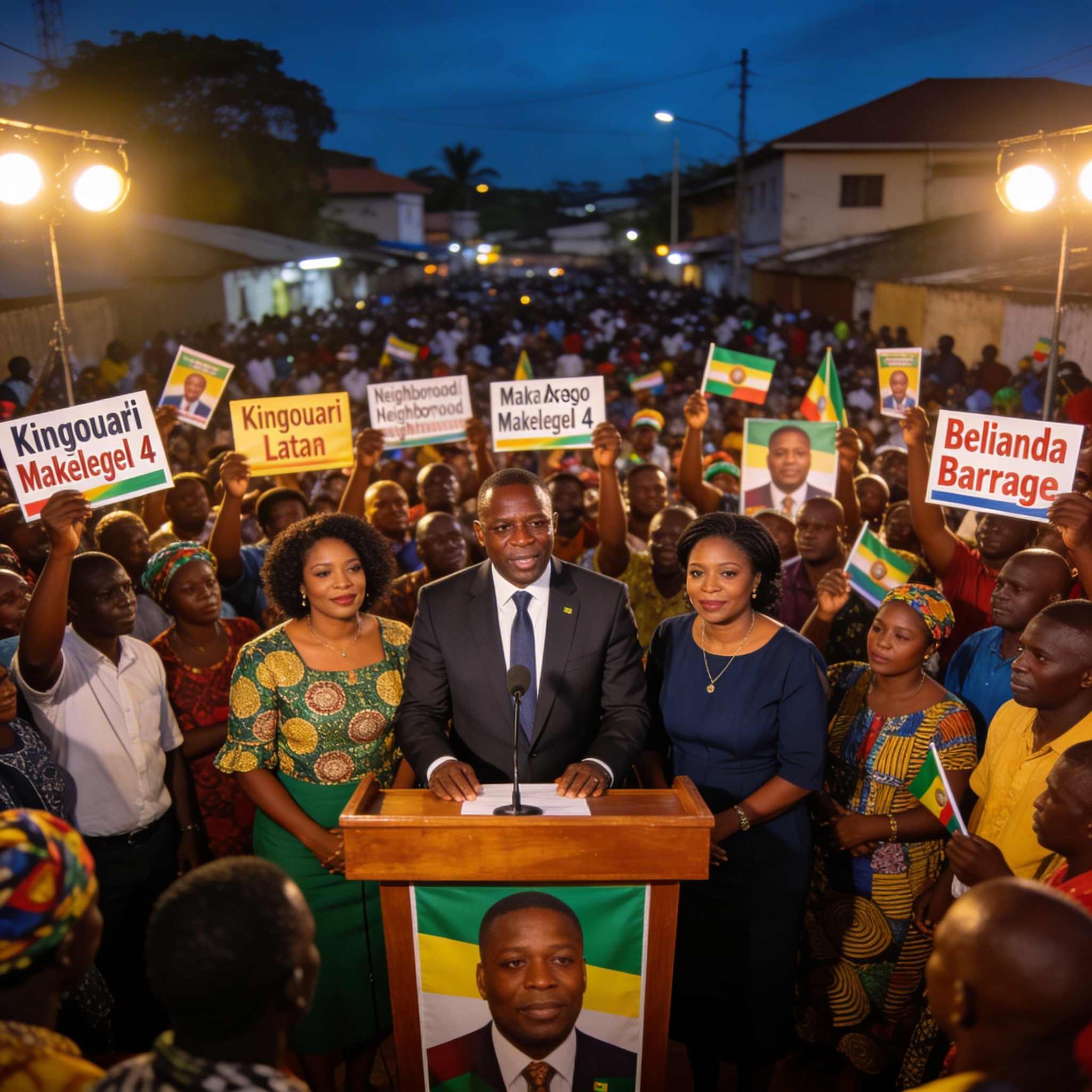 Lancement de la campagne présidentielle à Makélékélé 4 : Claude Ayessa mobilise les foules