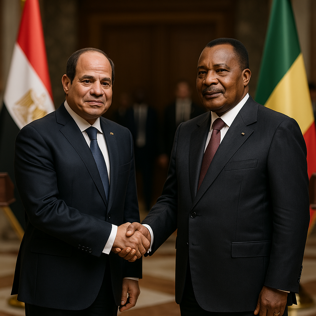 Le Président égyptien salue la réélection du Chef d&rsquo;État congolais