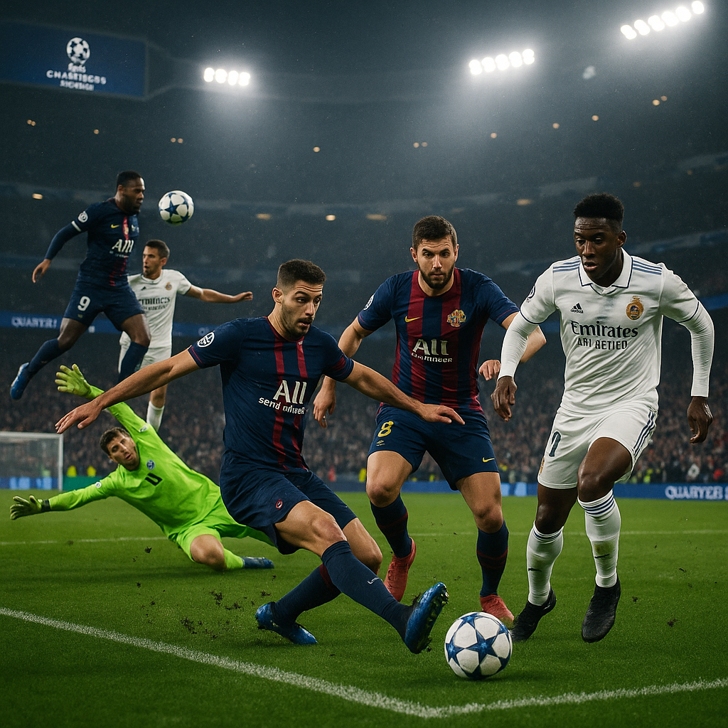La Ligue des Champions S’embrase : Le Destin du Real, du PSG et du Barça Se Joue en Quarts