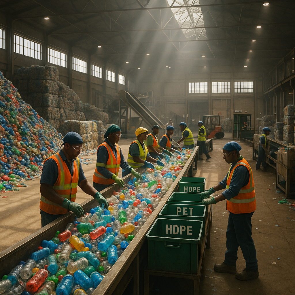 Des déchets plastiques transformés en opportunités à Pointe-Noire