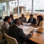 Create an editorial news illustration for an article about 'BDEAC : une ligne de crédit de 30 millions d’euros pour stimuler les projets de développement en Afrique centrale'. The specific country is Republique du Congo (Brazzaville) (CG); make visua