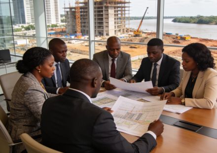 Create an editorial news illustration for an article about 'BDEAC : une ligne de crédit de 30 millions d’euros pour stimuler les projets de développement en Afrique centrale'. The specific country is Republique du Congo (Brazzaville) (CG); make visua