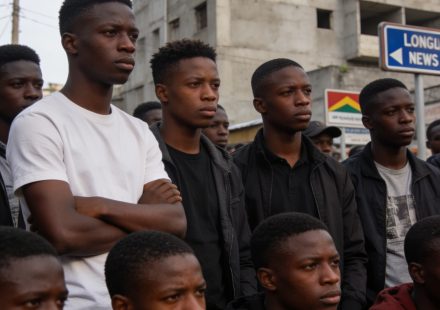 Create an editorial news illustration for an article about 'Opération “zéro kuluna” : le rapport du CAD dénonce 138 assassinats et disparitions de jeunes au Congo'. The specific country is CG (CG); make visual cues accurate to this exact country and