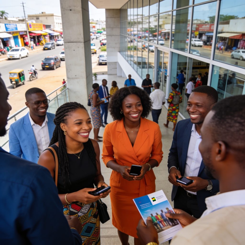 Create an editorial news illustration for an article about 'Silap 2026 : la 3e édition s’achève en beauté à Pointe-Noire'. The specific country is Republiqe du Congo (CG); make visual cues accurate to this exact country and avoid flags or symbols of